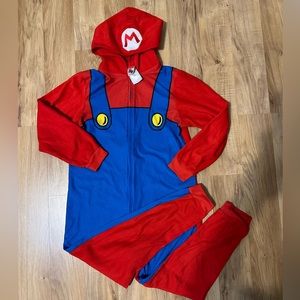 Super Mario One Piece Zip Up PJs